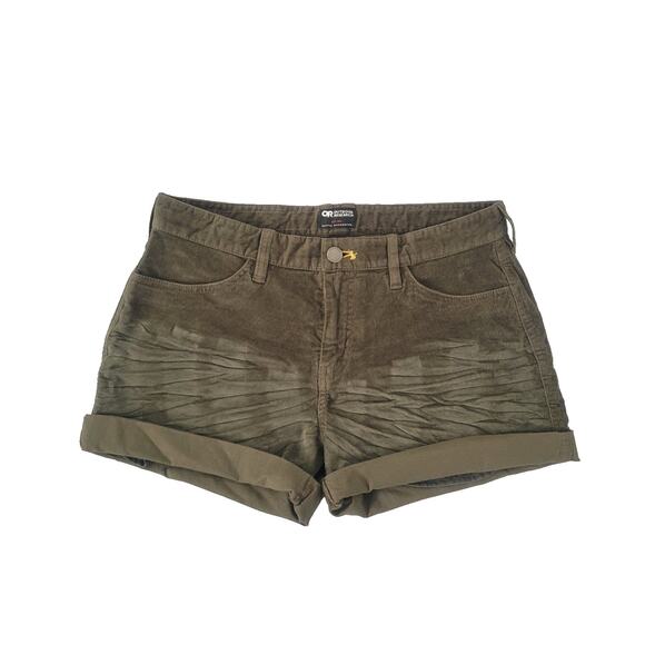 Outdoor Research Women's 4" Method Cord Shorts Size 6 Green Drawstring - Picture 1 of 11